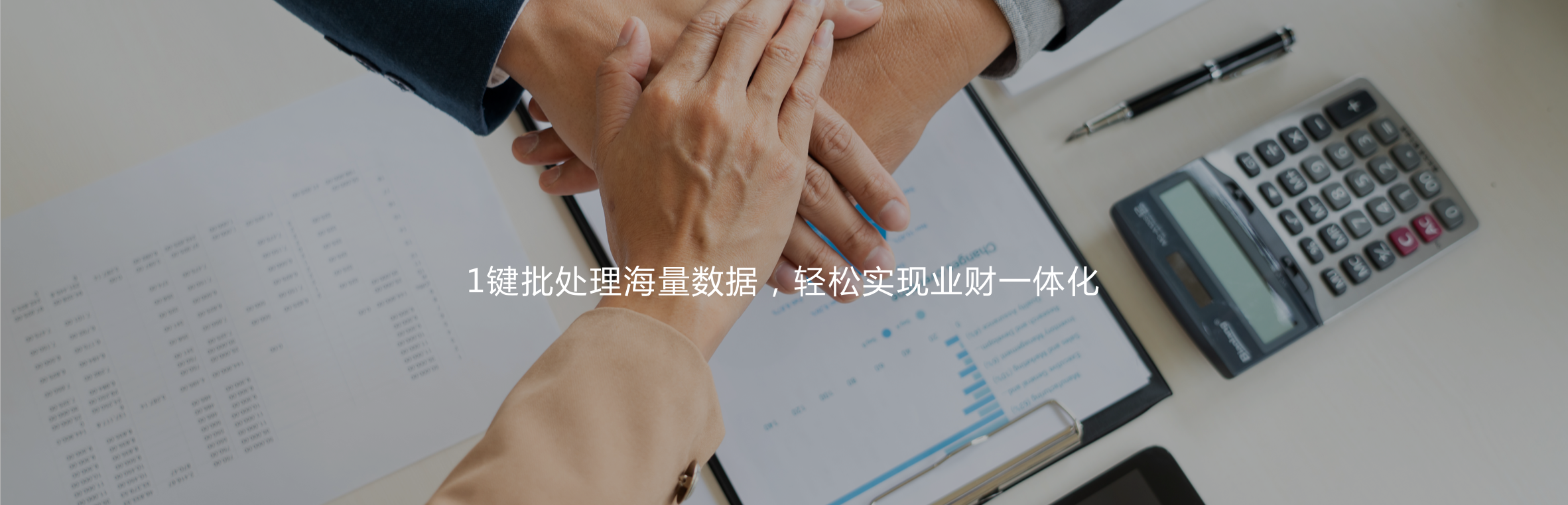 1鍵批處理海量數據，輕松實現業財一體化